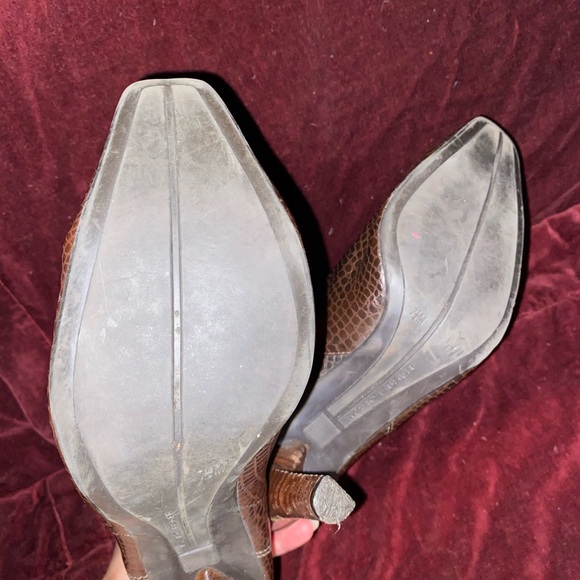 Pull on croc emboss heel boots - Picture 2 of 2